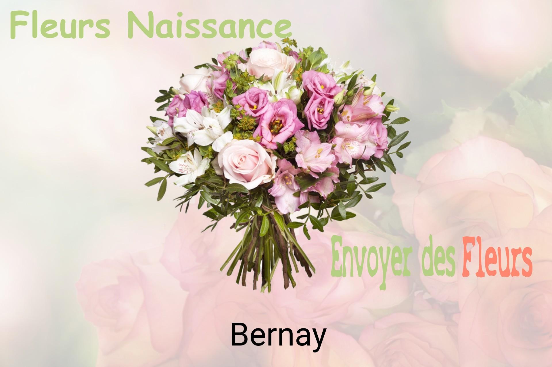 Bouquet de fleurs de naissance livré à Bernay